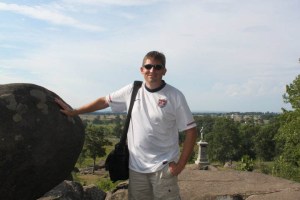 From Little Round Top at Gettysburg, overlooking the wheat field and peach orchard.