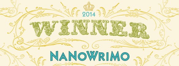 I'm not doing NANWRIMO this year, but I won it last year and finished out Jackson Speed at the High Tide.